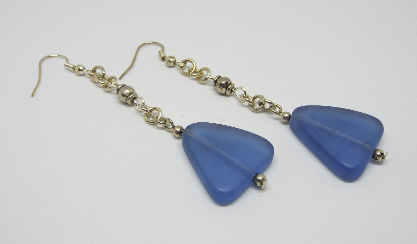 Light Blue Seaglass Earrings