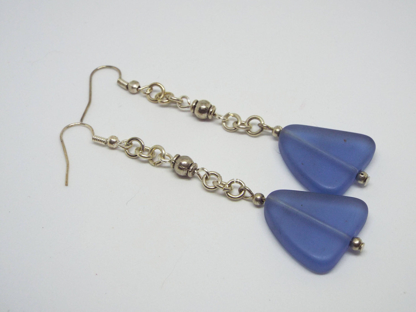 Light Blue Seaglass Earrings